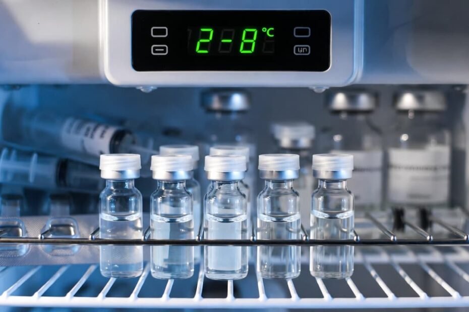 Peptides stored in a fridge